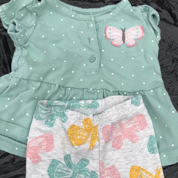 2 set of matching baby girl outfit- flower & butterfly designs - Picture 5 of 5